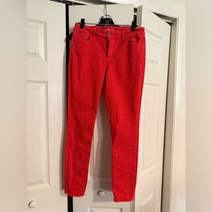 Old Navy Women's Bright Orange Skinny Jeans